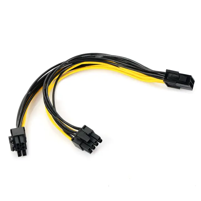 PCI-E 8 PIN TO DUAL 8 PIN 2 X (6+2) PIN